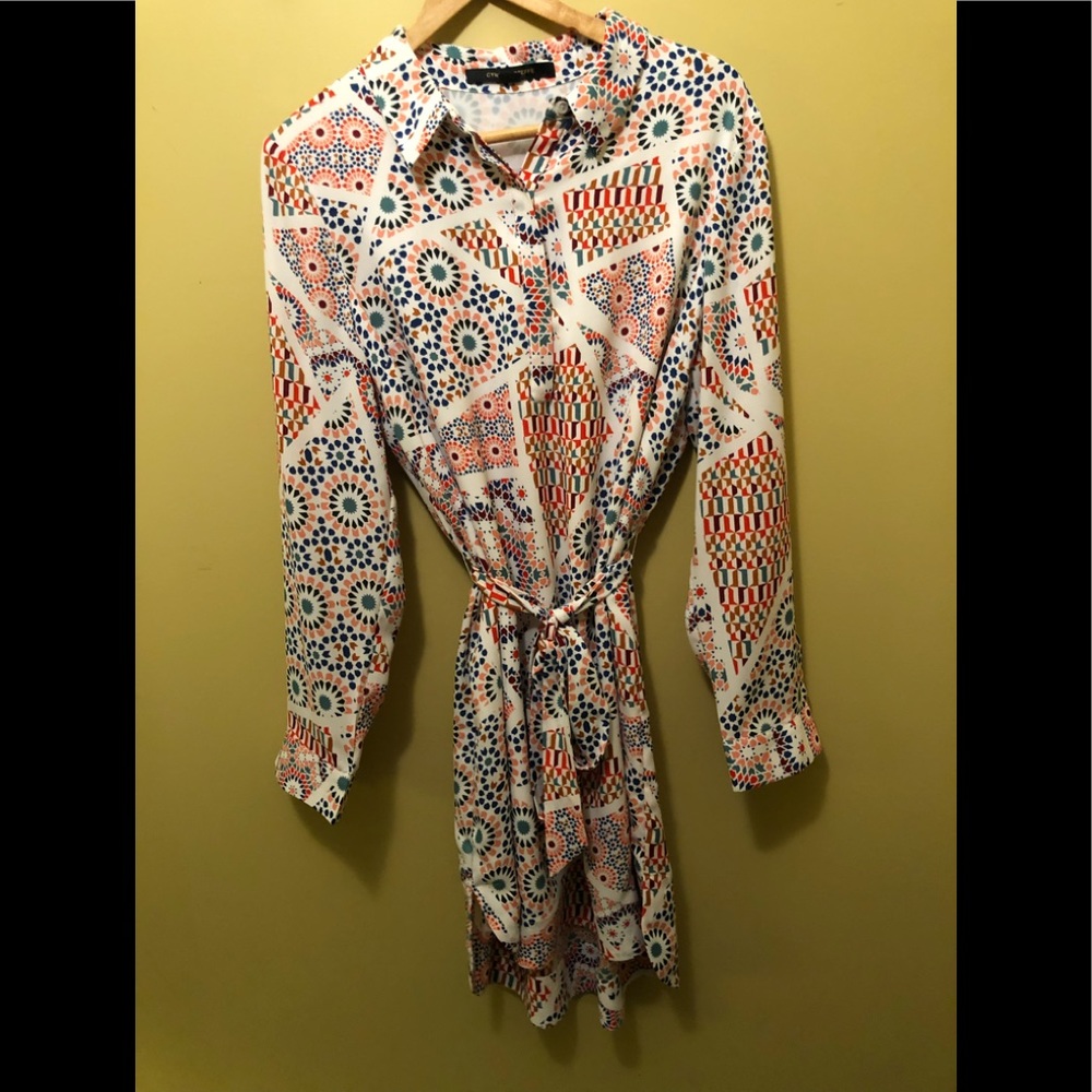 Geometric Multi-color Cynthia Steffe Dress